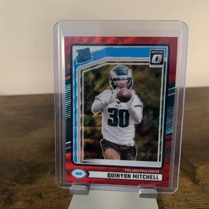 2024 Panini Donruss - Rated Rookie Optic RED WAVE Prizm #361 Quinyon Mitchell - Picture 1 of 6