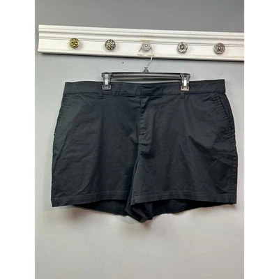 Шорты женские Lane Bryant большой размер 22 черные повседневные комфортные эластичные для ходьбы - Изображение 1 из 4