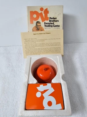 VTG 1973 Parker Brothers Pit Trading Card Game w/ Orange Bell Complete No. 661 - Image 1 of 4