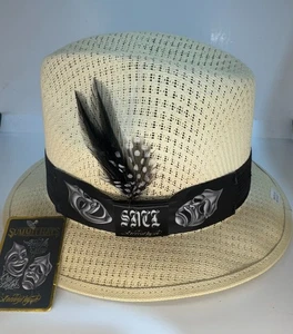 Freddie Negrete Smile Now Cry Later Lowrider Krempe Fedora Hut Gesichter - Bild 1 von 4