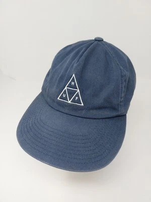 Gorra HUF azul desteñida Snapback ajustable suave frontal Foto 1 de 4