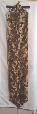 Essential Home Gold Tone Floral Elegant Table Runner With Tassel  70" L x 13" W - Image 1 of 4