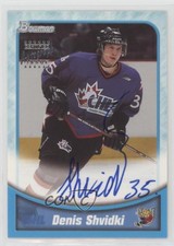 1999-00 Bowman CHL Auto Silver Denis Shvidki #BA17 Auto