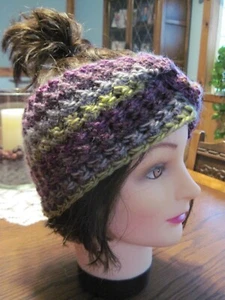 CROCHETED EAR WARMER HEADBAND STYLE - HANDMADE - Picture 1 of 5