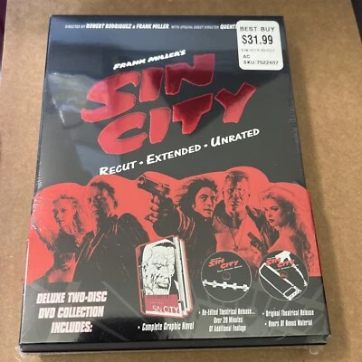 Sin City (DVD) Special Edition - Recut, Extended, Unrated - NEW - SEALED - Image 1 of 2