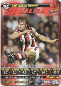 2006 TeamCoach (126) Aaron HAMILL St. Kilda - Picture 1 of 1