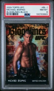 2009 Topps UFC Bloodlines Rookie /88 Black Foil #BL-1 Michael Bisping RC SP PSA8 - Picture 1 of 4