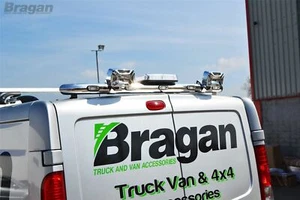 Barra del techo trasero + LED + manchas cromadas + baliza para adaptarse a Vauxhall Opel Vivaro 2014 - 2019 - Imagen 1 de 11