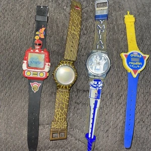 Seltenes Lot VINTAGE UHREN - UNGEPRÜFT - Power Ranger Jurrasic Park Olympiade Kraft - Bild 1 von 2