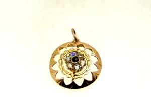 CIONDOLO ANTICO ANNI '30 MADE IN ITALY IN ORO ROSA MASSICCIO 12K - Foto 1 di 5