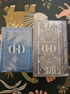 Tarjetas de juego Smoke & Mirrors v9 de edición de lujo y estándar (azul) de Dan Dave - Imagen 1 de 2