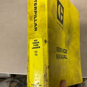 GATTO CATERPILLAR 931 OFFICINA ASSISTENZA RIPARAZIONE MANUALE CINGOLI CARICATORE + TERNA sn 10N 78U - Foto 1 di 8