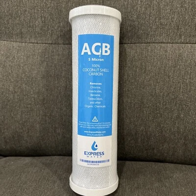 Activated Carbon Block Water Filter Replacement – 10 inch 5 Micron –  ACB - Image 1 of 3