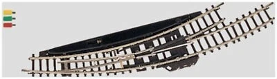 Marklin 8568 Z Scale Curved Electric Turnout, 4-3/8-Inch, Left Hand - Image 1 of 2