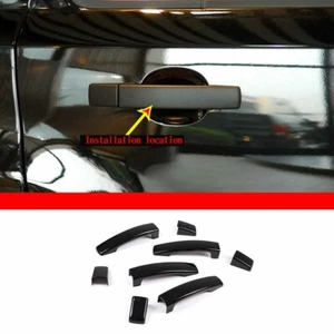 Per Land Rover Freelander 2 2007-12 Maniglia Esterna Copertura Decorativa ABS Nero 8pz - Foto 1 di 8