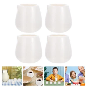 4 Pezzi Lattiera Caffè Mini Brocche Tazza Piccole Tazzine Salsa Porcellana - Foto 1 di 12