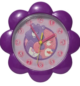 Vintage Care Bear Wall Clock 2005 Rainbow Heart Care Bear Clock Collectable 9" - Picture 1 of 7