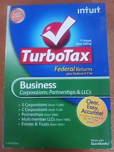 TURBOTAX BUSINESS 2011: Corporations, Partnerships & LLC'S Federal & E-File - Picture 1 of 4