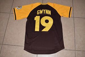 New Tony Gwynn San Diego Padres Brown Pull-Over Baseball Jersey Adult Mens Sizes