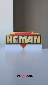    THE NEW ADVENTURES OF HE-MAN Logo Display Beena Studio - Imagen 1 de 2