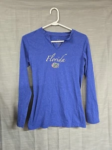 Women's Ncaa University Of Florida Gators Long Sleeve Blue Sweater Size Small - Picture 1 of 3