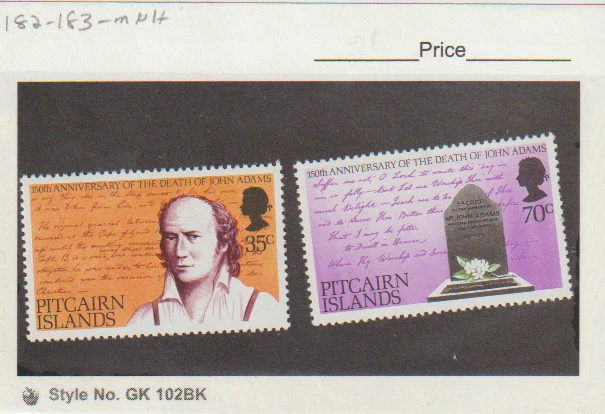 Pitcairn Island Scott #12-183  MNH 1978 Death of John Adams 150th Ann. - Image 1 of 1
