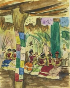 Diego Rivera Party In Tehuantepec Canvas Print 16 x 20 - Picture 1 of 4
