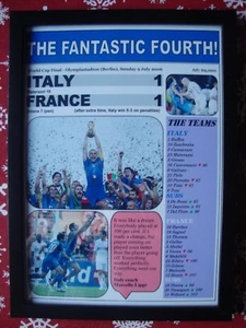 Italy 1 France 1 - 2006 World Cup Final - framed print - Picture 1 of 1