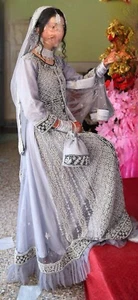 walima bridal dress- grey and silver (only worn 3 hours) - Picture 1 of 3