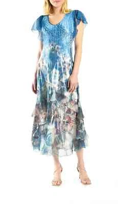 NEW, Koma Rov Flutter Sleeve Dress Size M #MD229 - Image 1 of 4