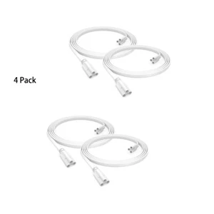 4 Pack T8 3FT Integrated LED Tube Light Bulbs Connecting Cable Cords Wire 3 Feet - Picture 1 of 7
