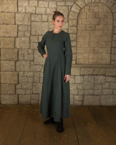 Jovina Dress Cotton Green - Picture 1 of 10