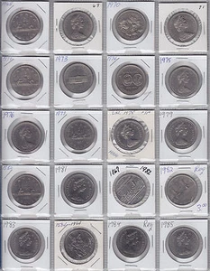 Lot of 20 Different Canadian Dollars - Picture 1 of 2