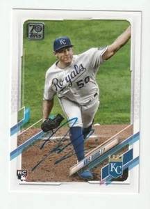 Kris Bubic Signed 2021 Topps Rookie Card Auto Kansas City Royals Autograph COA - Picture 1 of 1