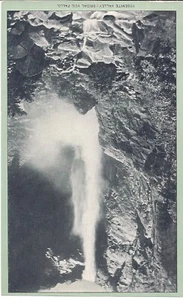 Antigua tarjeta comercial de Singer Sewing Co. - 'Valle de Yosemite - Caídas del velo de novia' - Imagen 1 de 2