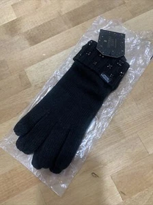 Victorias Secrets Holiday 2020 guantes negros diamantes de imitación nuevos con etiquetas - Imagen 1 de 4
