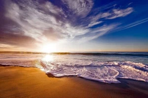 Digital Image Picture Photo Pic Wallpaper Background Sunny Beach Sunset 887788 - Picture 1 of 1