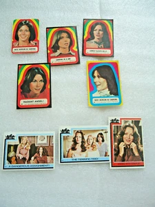 Lot of 8 1977 Charie's Angels TV show Trading Cards and Stickers Excellent Cond. - Picture 1 of 1