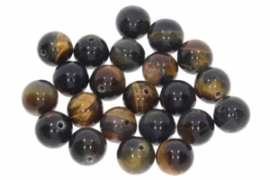 10 Stck. (0,72 € */ 1 Stck.) 10S197 - Falkenauge Ø 10mm Kugel Edelstein Minerali - Bild 1 von 2