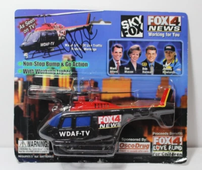 Helicóptero de colección 2000 Johnny Rowlands firmado WDAF-TV Fox 4 News Kansas City Foto 1 de 4