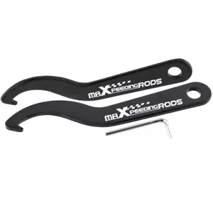 COILOVER ADJUSTMENT WRENCH SUSPENSION SPANNERS TOOL BLACK - Foto 1 di 9