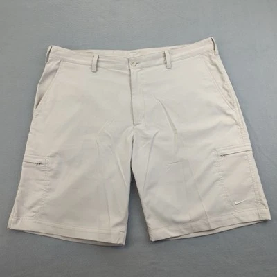 Nike Golf Shorts Mens 38 Beige Dri-Fit Performance Lightweight Cargo Athletic - Image 1 of 4