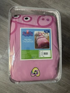 NIP PEPPA PIG HAPPY CRAZY COOL HEARTS REVERSIBLE PINK TWIN COMFORTER FRANCO MFG - Picture 1 of 4