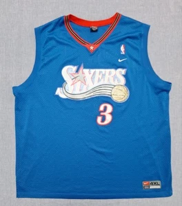 ALLEN IVERSON #3 PHILADELPHIA 76ERS SIXERS NIKE NBA JERSEY SZ 4XL VINTAGE - Picture 1 of 15