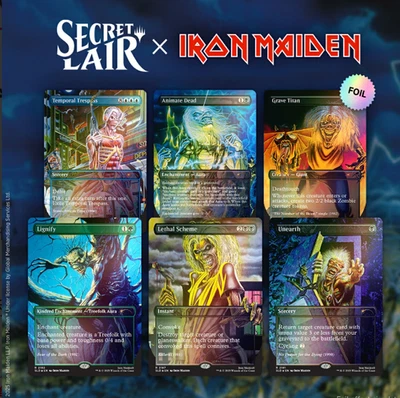 PSL Magic the Gathering Secret Lair x Iron Maiden Album Art [Foil Edition] - Image 1 of 4