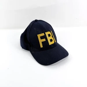 Baseball Cap Mütze FBI Washington DC bestickt dunkelblau gelb - Bild 1 von 7