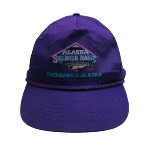 Lachs Backen Fairbanks Alaska Snapback Baseball Fischer Kappe Mütze Seil Stickerei - Bild 1 von 9