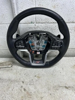 2022 FORD EXPLORER Black Leather Steering Wheel OEM  - Image 1 of 4