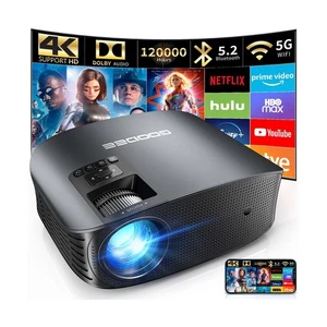 GooDee Projector 4K With WiFi And Bluetooth Supported, FHD 1080P Mini Project... - Picture 1 of 7