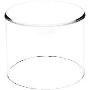 Plymor Espositore Cilindro Rotondo Acrilico Trasparente, 4" H x 5" D - Foto 1 di 1